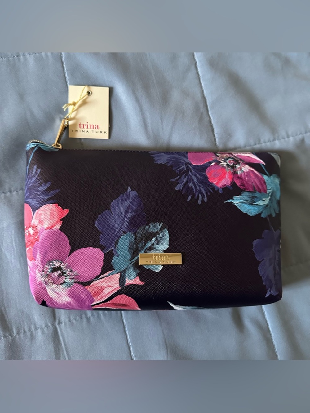 NWT Trina Turk Floral Makeup Bag